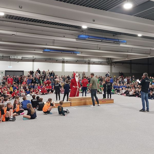 Mächtig was los bei der Siegerehrung