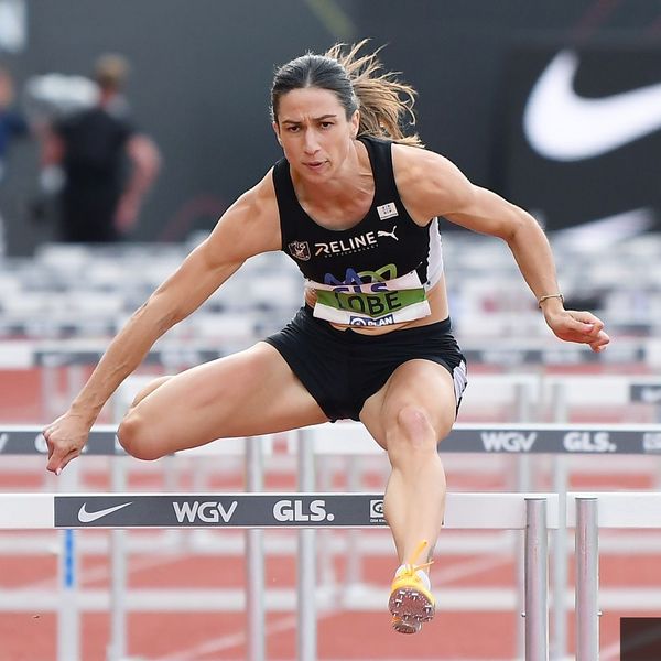 Ricarda Lobe (MTG Mannheim) gewinnt Gold über 100 Meter Hürden 